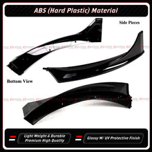 4pcs For 2025-2026 Tesla Model Y Juniper V Style Gloss Black Front Bumper Lip Splitter