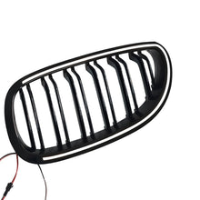 For BMW 5 Series E60 2004-2009 LED Front Bumper Grille Bumper Grill Radiator Gloss Black