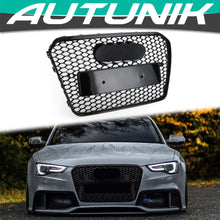 Honeycomb Front Grill Black For AUDI A5 B8.5 S5 8T 2013-2016