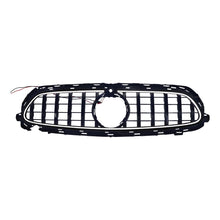 For 2021-2023 Mercedes Benz E-Class W213 Sedan Front Bumper Grille W/LED GT Black Luminous Grille