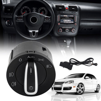 Headlight Switch For VW Jetta Golf MK5 MK6 GTI CC Passat w/ Light Sensor Module