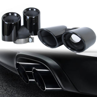 Pair For 2012-2016 Porsche 911 Carrera 991 991.1 Non-PSE Rear Exhaust Tips Muffler Tailpipe