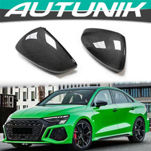 Real Carbon Fiber Mirror Cover Caps Replace for AUDI A3 8Y S3 2022-2024