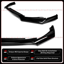 For 2025-2026 Honda Civic MCX Style Gloss Black 1PC Front Bumper Lip Splitter