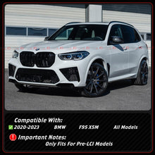 For 2020-2023 BMW F95 X5M Full Carbon Fiber Side Fender Vent Trim Overlay Garnish