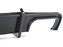 Carbon Fiber Look Rear Diffuser w/ LED Brake Light For Audi A6 C8 S-Line S6 2019-2026