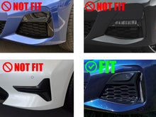 Left & Right Fog Light Grille Cover For BMW M340i G20 3 Series 2020–2022