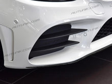 3pcs Gloss Black Front Lip Molding Trims For Mercedes C-Class W205 Sedan/Coupe AMG 2019-2021