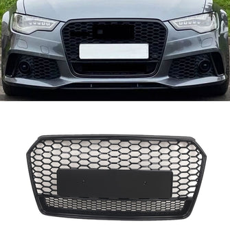 Front Bumper Grille Honeycomb Grill Radiator Protector for Audi A7 S7 2016-2018