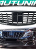 ALL Black Front Grill Replace For Mercedes S W222 S400 S500 Sedan 2014-2020