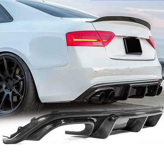 Real Carbon Fiber Rear Diffuser For Audi A5 S-line S5 B8.5 2013-2017