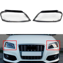 Pair Front Headlight Lens Covers For Audi A3 8P S-line S3 RS3 2008-2012 L+R