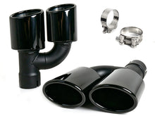 S5 Style Rear Diffuser Lip W/ Black Exhaust Tips For Audi A5 B9.5 S-Line 2020-2025