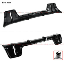 Gloss Black Dual LED Rear Bumper Diffuser For 2020-2024 Land Rover Defender