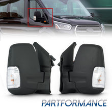 Left+Right Side Mirrors Power Heated w/Signal Adapter For 2014-2022 Ford Transit