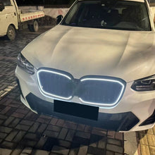 Signal Line Front Kidney Grille With LED Light For 2022-2024 BMW X3 X4 G01 G02 Gloss Black