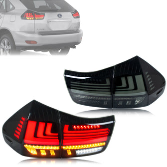 Smoked LED Tail Lights for Lexus RX330 RX350 RX400h 2004-2009 Rear Lamps Sequential