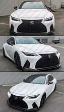 Gloss Black Front Bumper Lip Splitter For 2021-2024 Lexus IS300 IS350