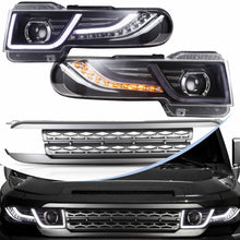 LED Headlights W/ Silvery Grille for Toyota Fj Cruiser 2007-2013 2014 2015