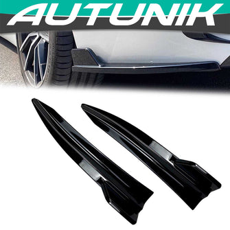 Gloss Black Rear Bumper Side Valences for BMW G20 G28 330I M340i 2019-2022