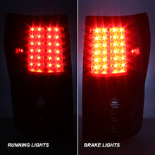 For 2007-2013 Toyoto Tundra LED Tail Lights Black Smoke Rear Brake Lamps