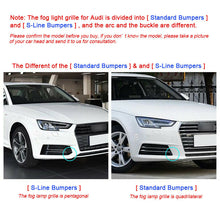 Front Fog Light Grill Cover for AUDI A4 B9 S line S4 2017 2018