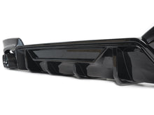 For 2019-2022 BMW G20 M340i Gloss Black Rear Diffuser w/ Carbon Fiber Quad Exhaust Tips