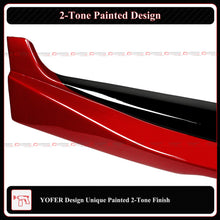 For 2018-2024 Toyota Camry Yofer Supersonic Red Black 2 Tone Side Skirt Extension