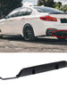For 2017-2023 BMW G30 M-Sport Rear Bumper Diffuser Lip Gloss Black