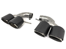 Matte Carbon Exhaust Tips Replacement for Alfa Romeo Stelvio Twin Dual Muffler Pipe