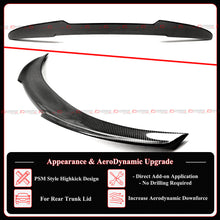 PSM Style Carbon Fiber Trunk Spoiler for BMW E82 125i 135i 1M Coupe 2007–2013