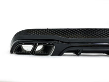 Gloss Black Rear Diffuser w/ Exhaust Tips for Mercedes C207 E250 E400 E500 E550 Coupe/Convertible AMG 2014-2017