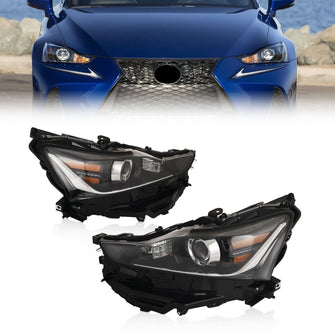 Pair LED Headlight Left+Right Side for 2017-2020 Lexus IS IS300 IS350