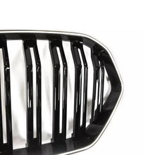 For 2019-2023 BMW X6 G06 Front LED Grille LED Bumper Kidney Grill Gloss Black