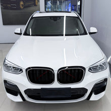 Gloss Black Front Kidney Grill Grille W/ LED Light For 2018-2022 BMW X3 X4 G01 G02