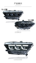 Pair LED Headlights Assembly for Ford Mustang 2015-2017