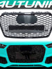 Black Honeycomb Front Grille For AUDI A7 C7.5 S7 2016 2017 2018