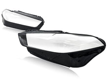 For 2024-2026 BMW X5 G05 X6 G06 LCI Front Headlight Lens Cover Black Clear Left+Right