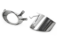 Gloss Black Rear Diffuser + Silver Exhaust Tips for Audi A6 C7.5 S-Line 2016–2018