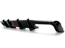 Rear Bumper Diffuser Gloss Black w/ LED Brake Light For Audi A6 C8 S-Line S6 2019-2025