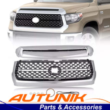 Fit 2014-2020 Toyota Tundra Chrome Front Grille & Hood Bulge Molding Set 2PCS