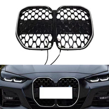Black Diamond Front Bumper Grille w/ LED Light for BMW 4 Series G22 G23 430i M440i 2021-2026