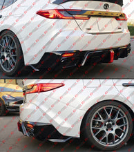 For 2025-2026 Toyota Camry Yofer Gloss Black Rear Bumper Diffuser Replacement W/ LED
