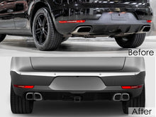 Square Exhaust Tips Muffler Pipe Black for Porsche Macan Base 2014-2018