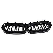 For 2021-2023 BMW 5Series G30 G31 LCI Front Bumper Kidney LED Light Grille Grill Gloss Black