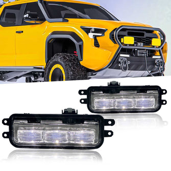 Pair Front Bumper LED Fog Lights Driving Lamps For 2022-2024 Toyota Tundra / Tacoma 2023+