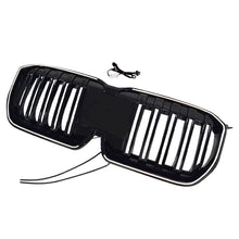 For 2023-2025 BMW X1 U11 iX1 U12 Gloss Black W/LED Single Slats Front Grille Kidney Bumper Grill