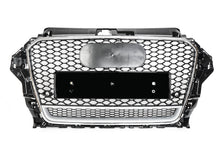 For 2014-2016 Audi A3 S3 Grille RS3 Style Honeycomb Mesh Chrome Frame