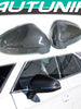 Carbon Fiber Side Mirror Cover Caps for AUDI A4 B9 S4 RS4 A5 F5 S5 RS5 2017-2024