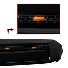 For Toyota Tundra 2014-2021 Front Upper Hood Bulge Molding W/ Lights Gloss Black